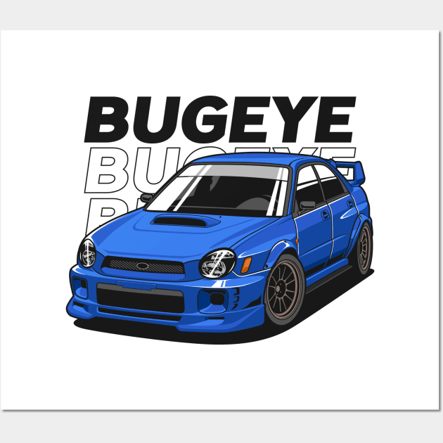 Subaru WRX Bugeye Wall Art by squealtires